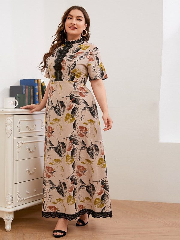 Elegant Patterned Dress - Dresses - Uniqistic.com