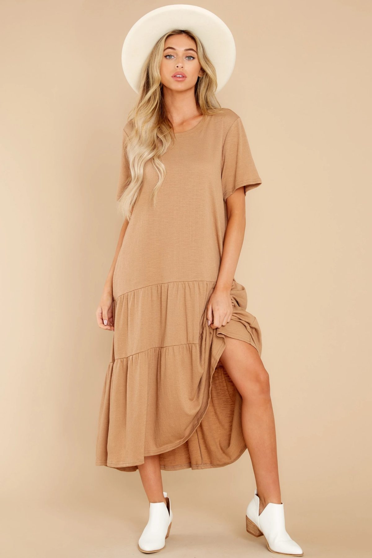 Casual Comfortable Fashionable Knitted Solid Color Maxi Dress - Dresses - Uniqistic.com