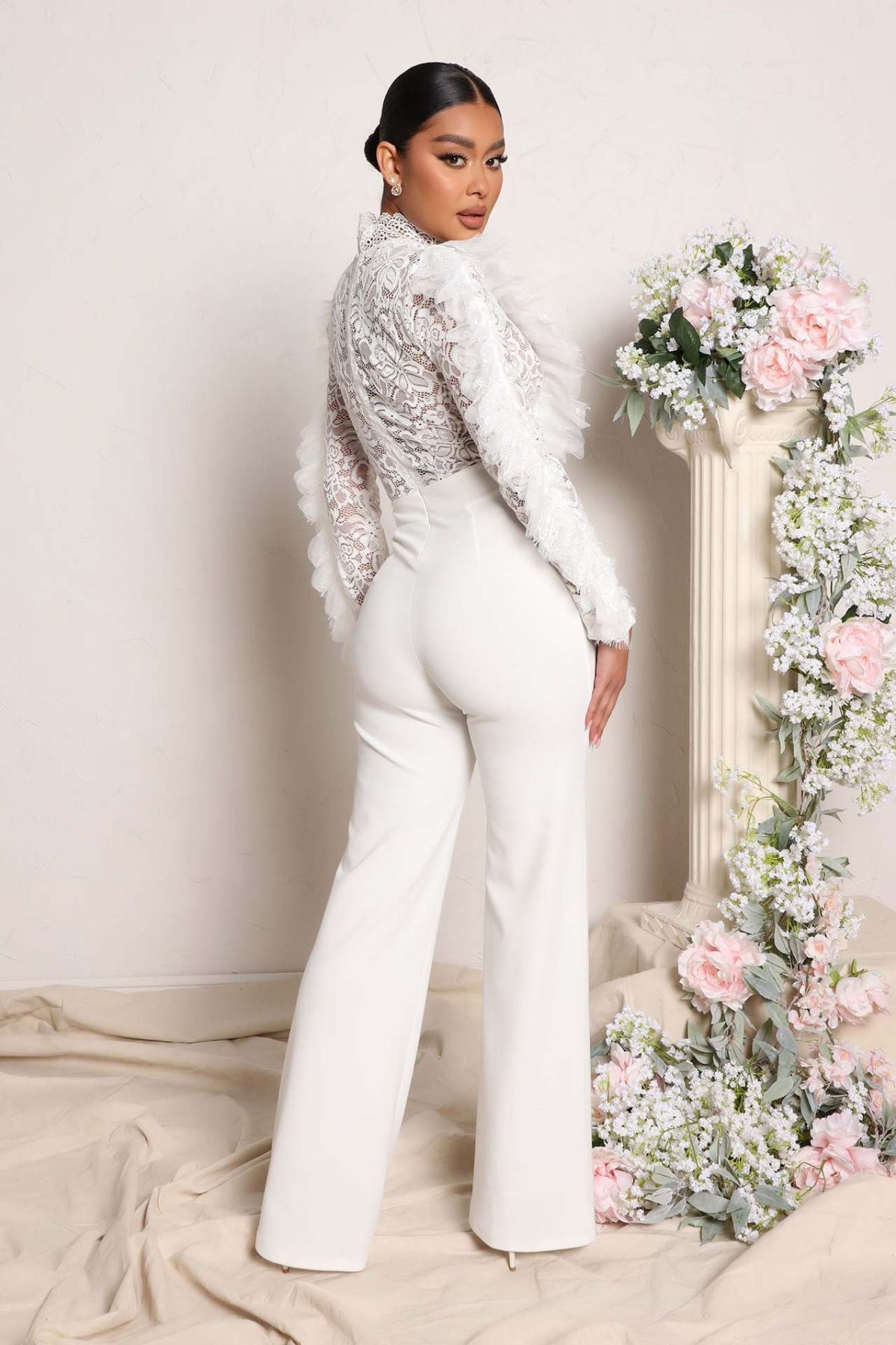 Lace Tassel Trousers See Through Sexy Jumpsuit - Jumpsuits & Rompers - Uniqistic.com