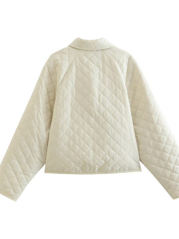 Winter Polo Collar Long Sleeve Large Pocket Decorative Button Shirt Coat - Coats & Jackets - Uniqistic.com