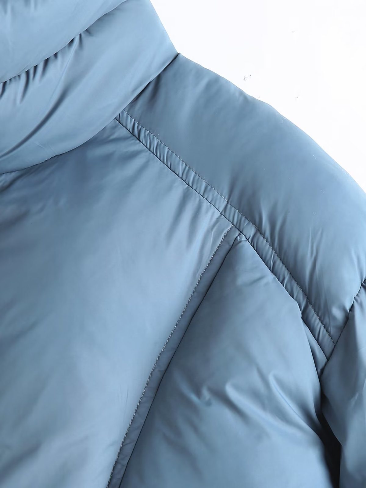 Blue Hooded Cotton Jacket - Coats & Jackets - Uniqistic.com