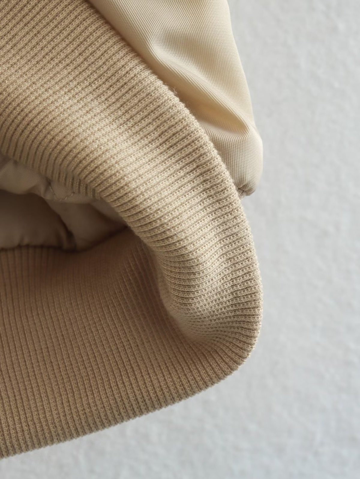 Winter Khaki Pleated Sleeve Zipper Cotton Padded Jacket - Coats & Jackets - Uniqistic.com