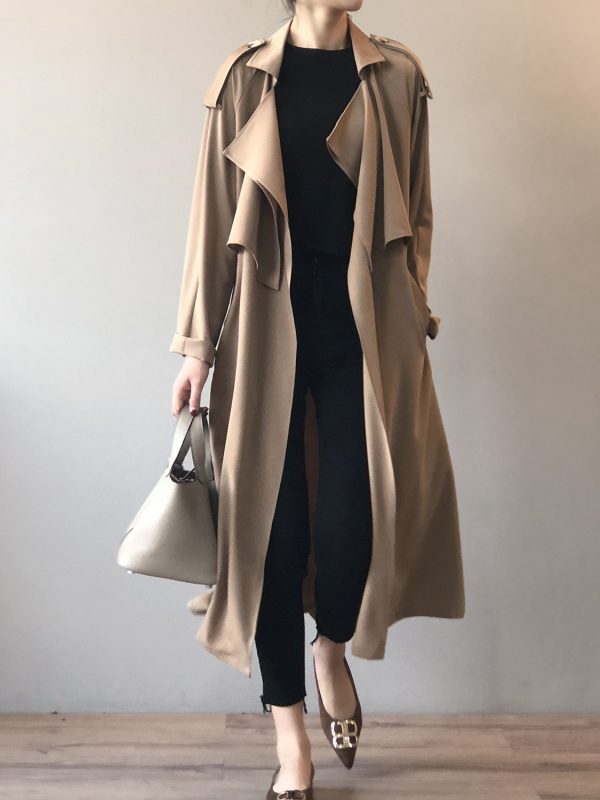 Autumn New Fashion Elegant Long Trench Coat in Coats & Jackets