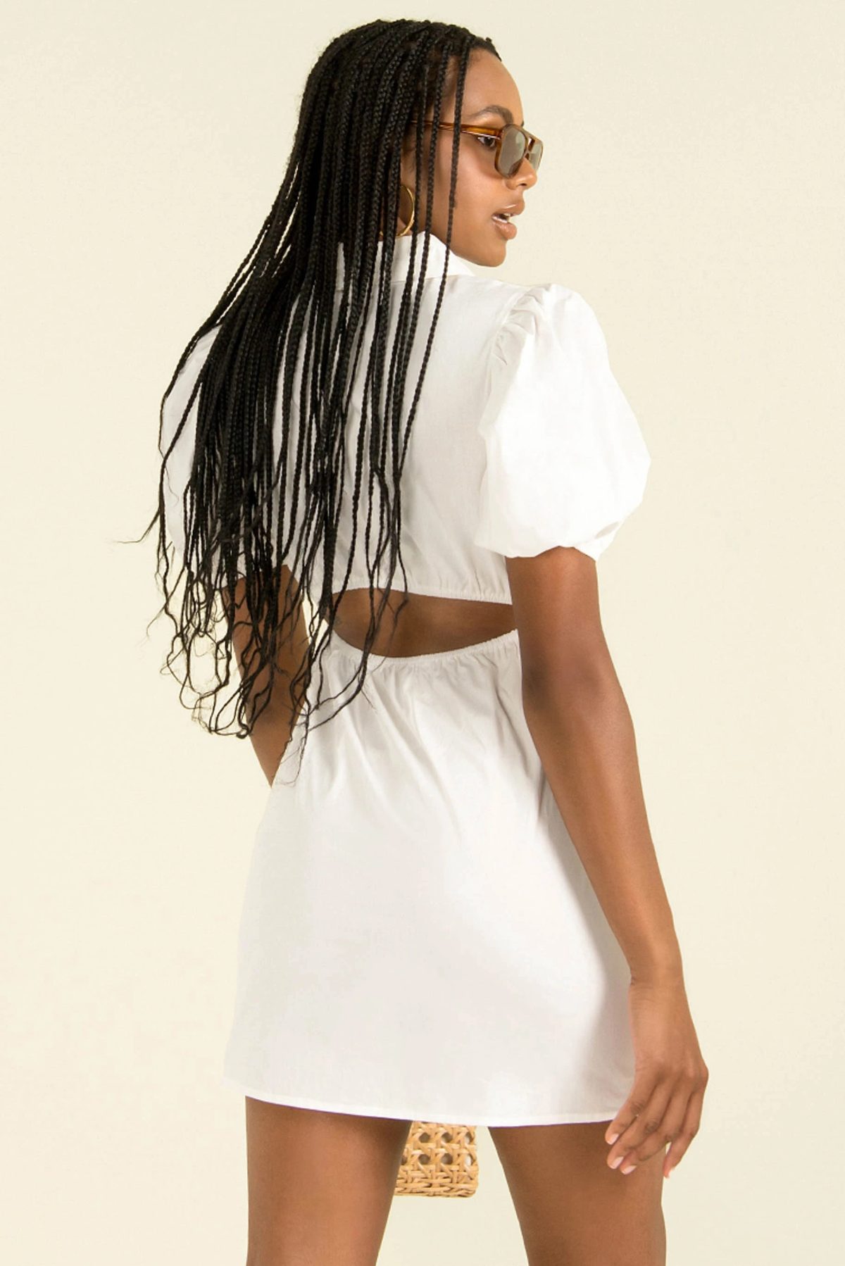 Waist Hollow-out Shirt Dress - Dresses - Uniqistic.com