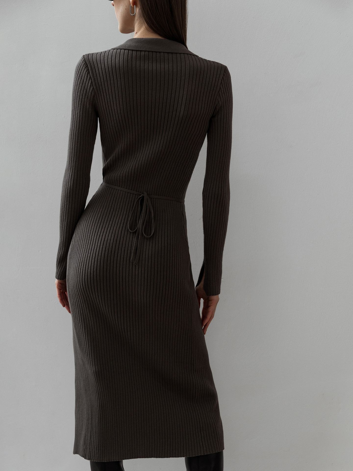 Split Strap Thread Knitted Dress | Uniqistic.com