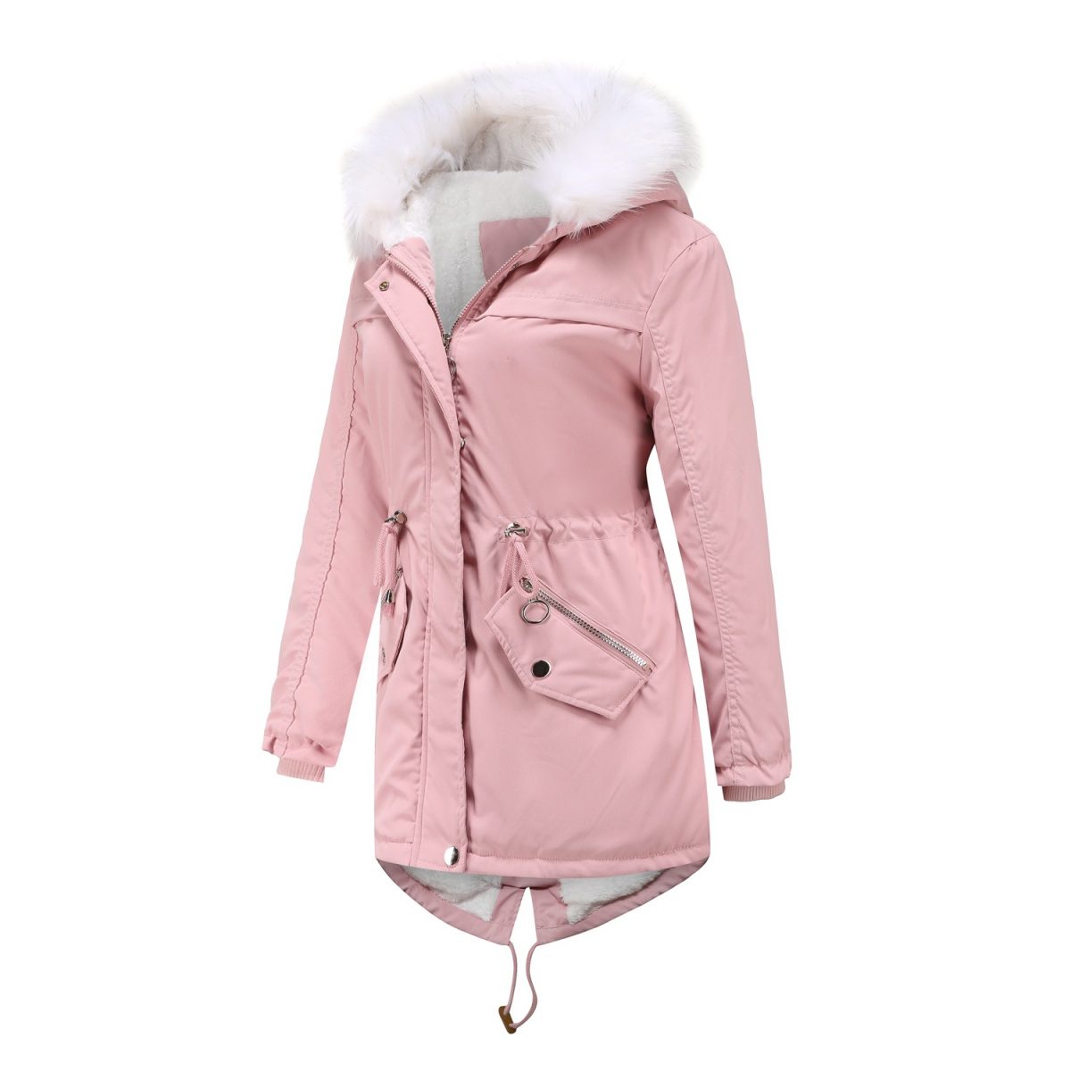 Parka Plus Size Mid-Length Fleece Lined Coat - Coats & Jackets - Uniqistic.com