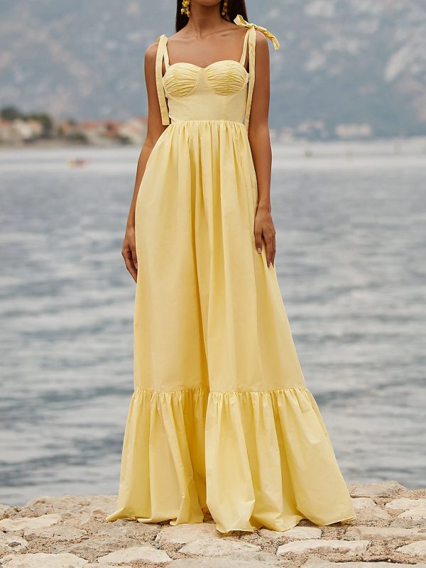 Sleeveless Strap Solid Color Dress - Dresses - Uniqistic.com