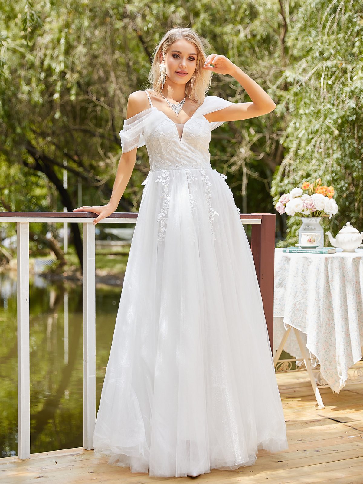 Sexy V neck Slim Wedding Dress - Wedding dresses - Uniqistic.com