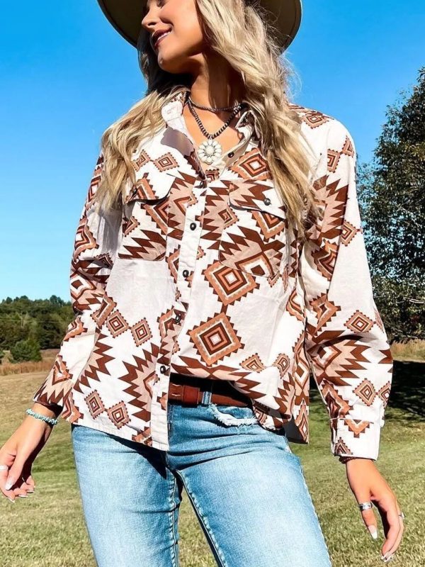 Autumn Fashionable Loose All Match Long Sleeve Single Breasted Collared Shirt - Blouses & Shirts - Uniqistic.com