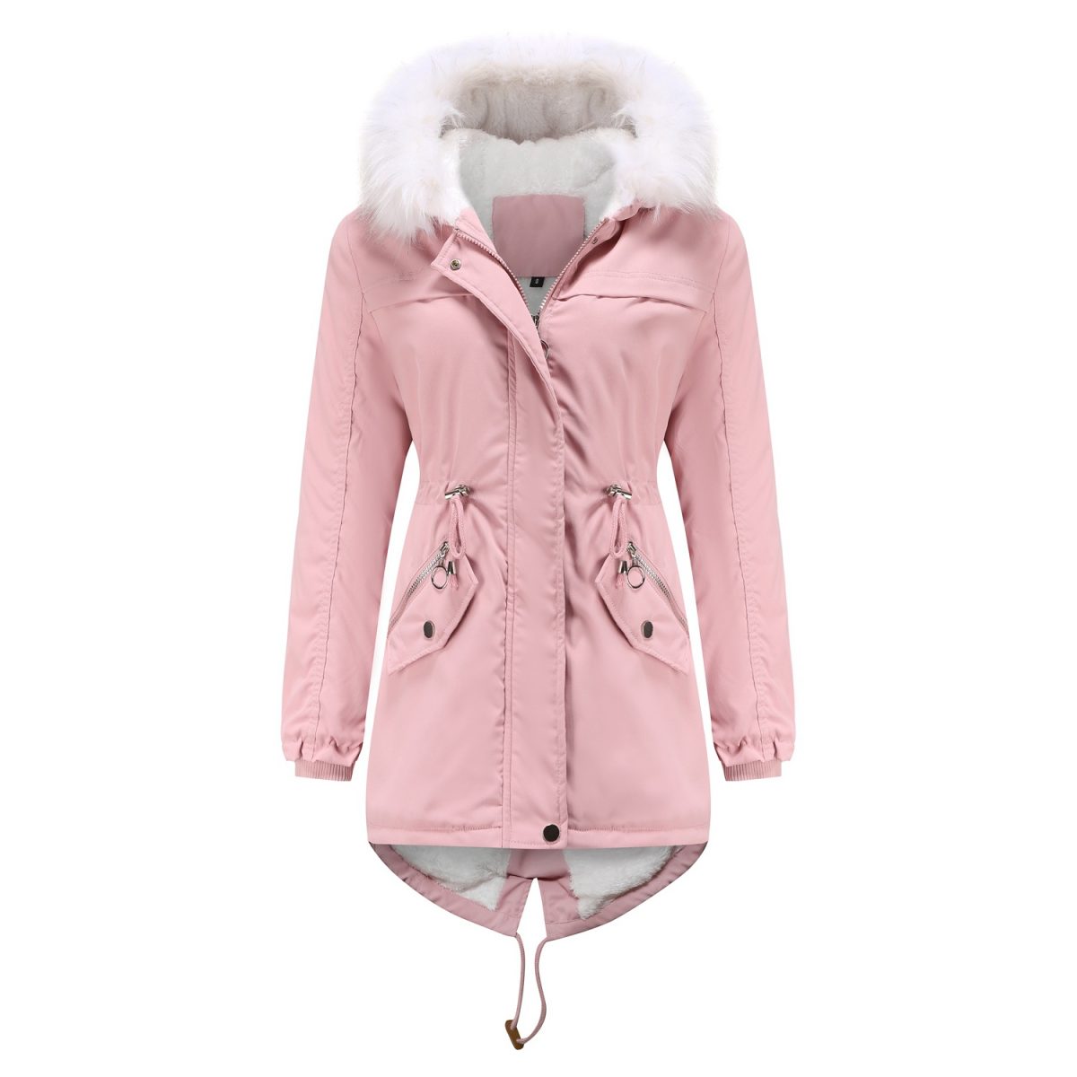 Parka Plus Size Mid-Length Fleece Lined Coat - Coats & Jackets - Uniqistic.com