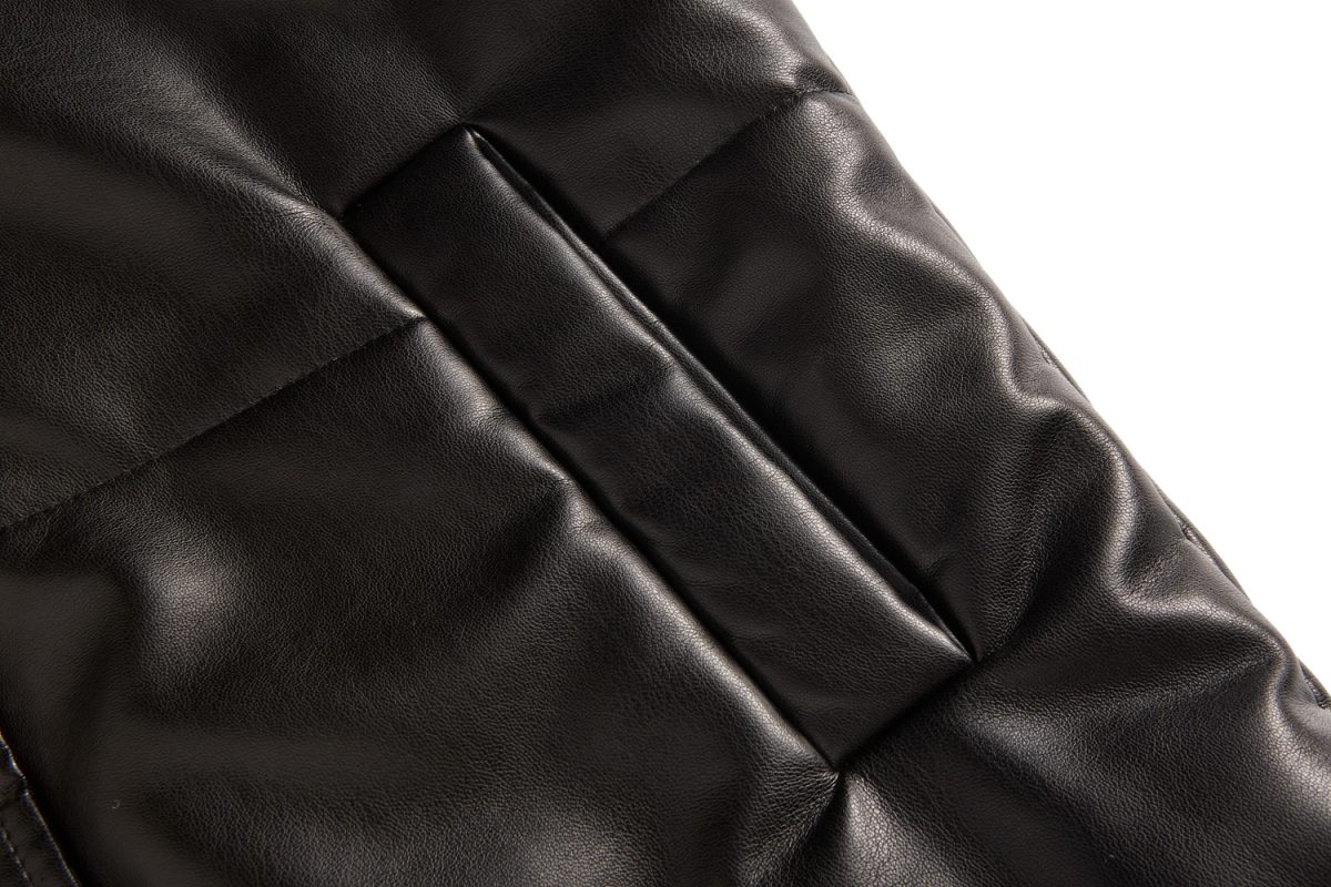 Autumn Winter Leather Waistcoat Sleeveless Quilted Zipped Cotton Padded Jacket - Coats & Jackets - Uniqistic.com
