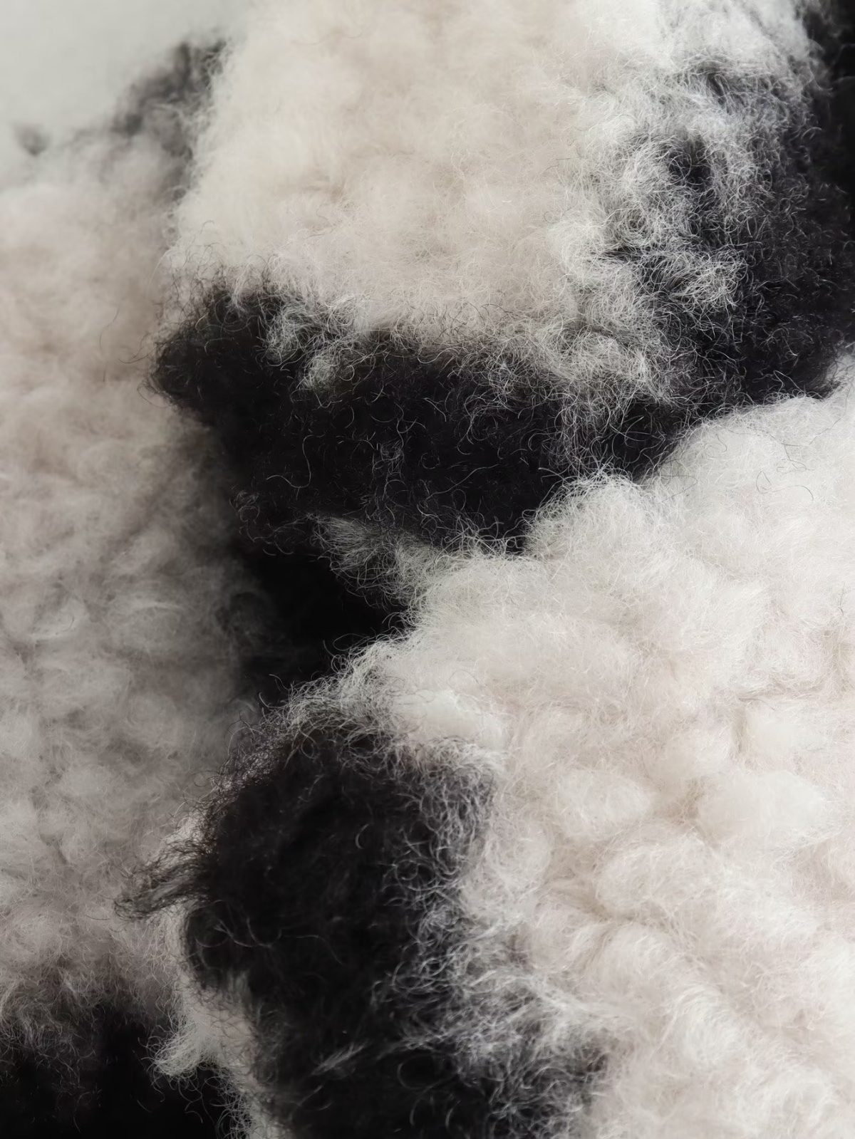 Winter Fashionable Black White Plaid Retro Slim Back Slit Lamb Woolen Coat - Coats & Jackets - Uniqistic.com