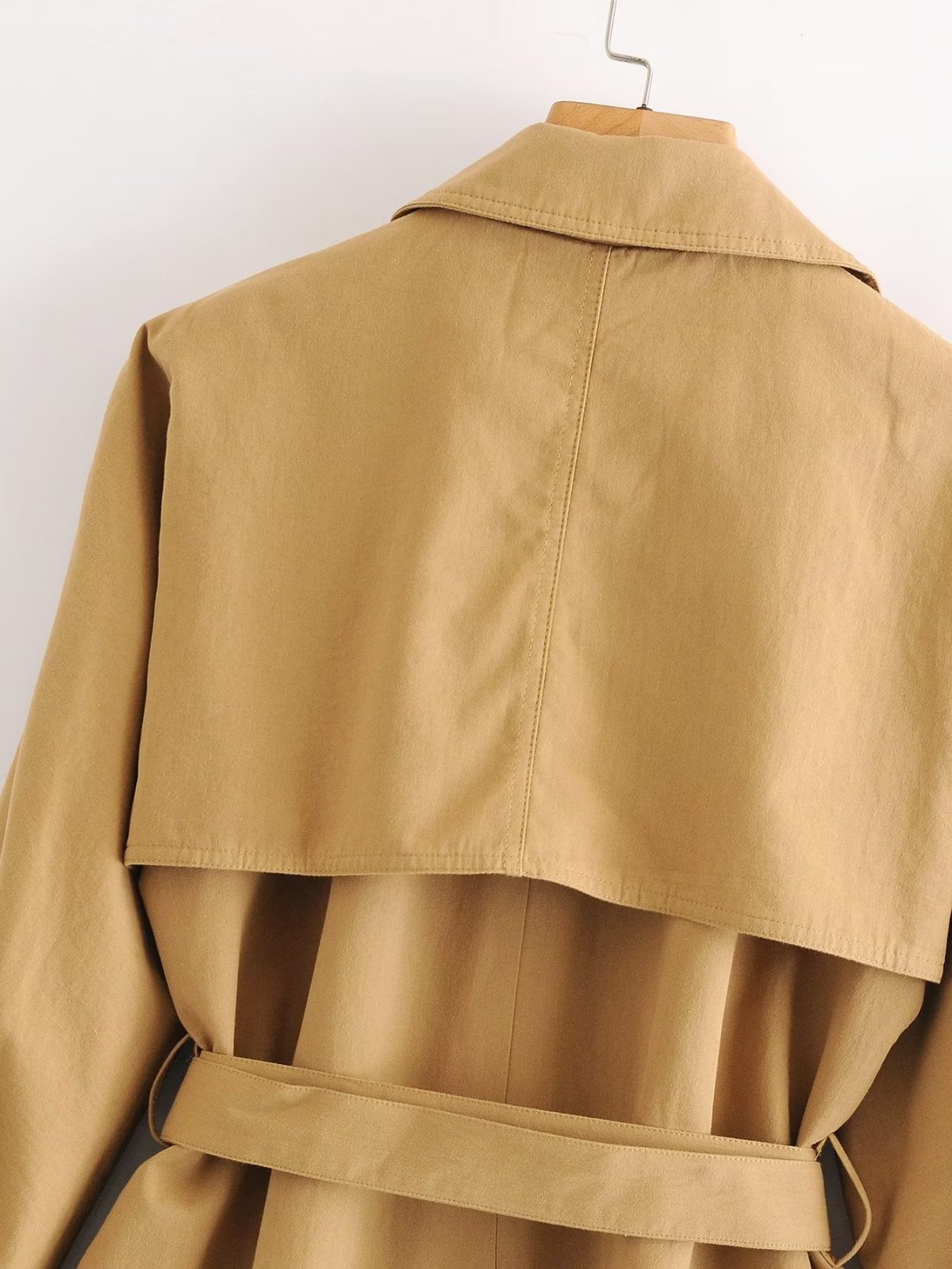 British Silhouette Autumn Sleeve Belt Long Trench Coat - Coats & Jackets - Uniqistic.com