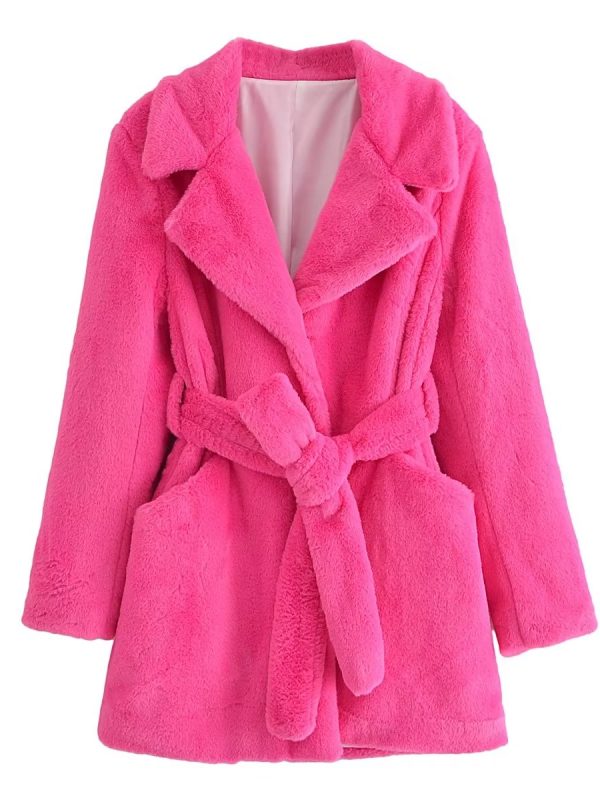 Faux Fur Winter Warm Collar Coat - Coats & Jackets - Uniqistic.com