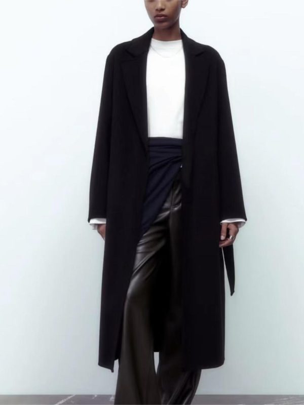 Belt Wool Coat - Coats & Jackets - Uniqistic.com
