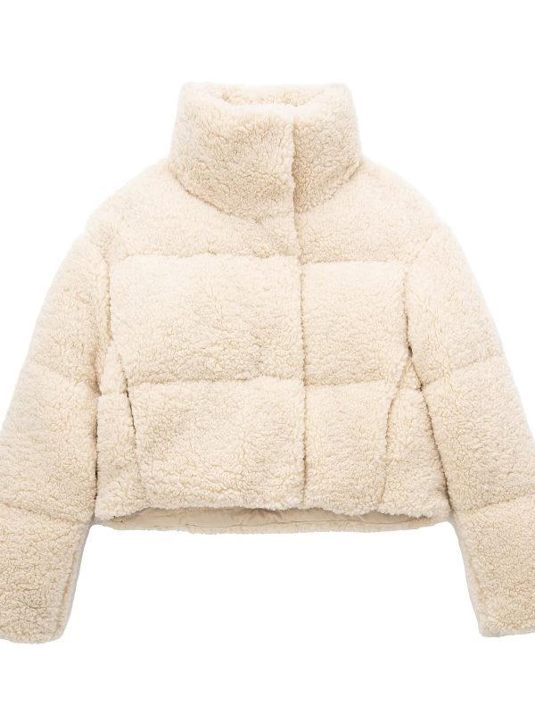 Autumn Winter Beige Fleece Cotton Jacket - Coats & Jackets - Uniqistic.com