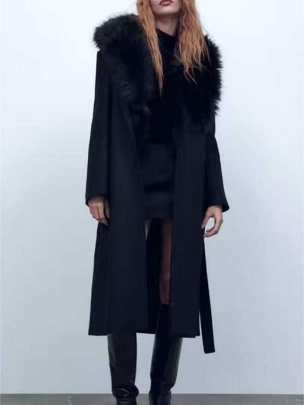 Wind Black Wool Blended Long Overcoat - Coats & Jackets - Uniqistic.com
