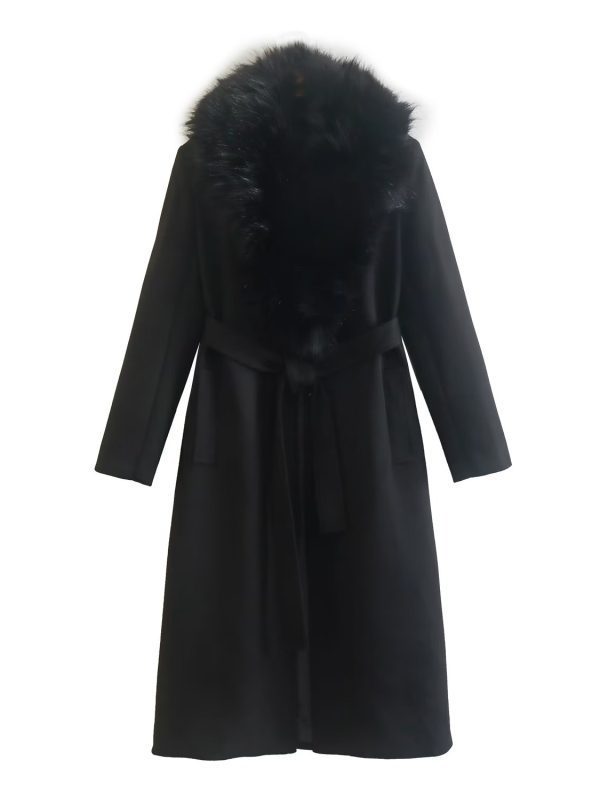 Wind Black Wool Blended Long Overcoat - Coats & Jackets - Uniqistic.com