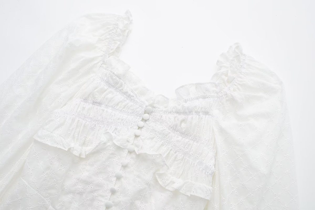 One Breasted Lace Short Dress - Dresses - Uniqistic.com