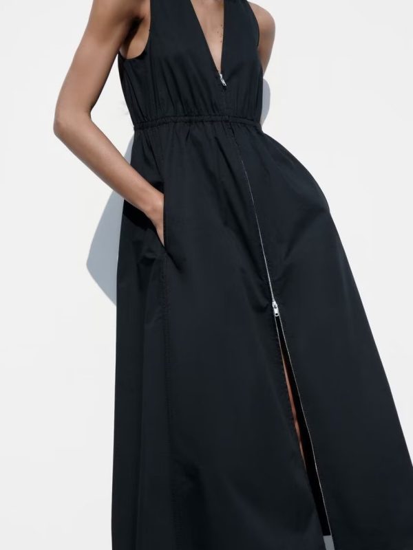 Hepburn Black Waist Slimming Maxi Dress - Dresses - Uniqistic.com