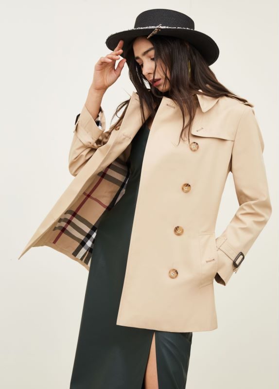 Mid Length Fried Street Small British Spring Autumn Coat in Coats & Jackets