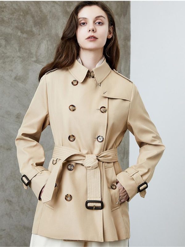 Mid Length Fried Street Small British Spring Autumn Trench Coat - Coats & Jackets - Uniqistic.com