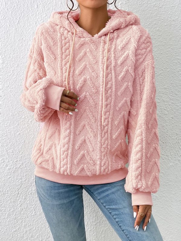 Flannel Hooded Loose Plush Sweatshirt - Hoodies & Sweatshirts - Uniqistic.com