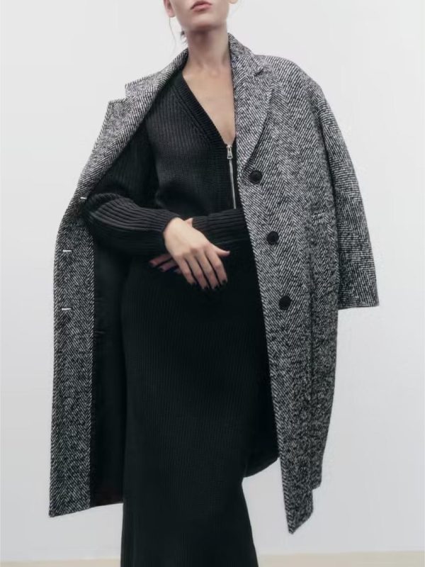 Elegant Intellectual Solid Color Coat - Coats & Jackets - Uniqistic.com
