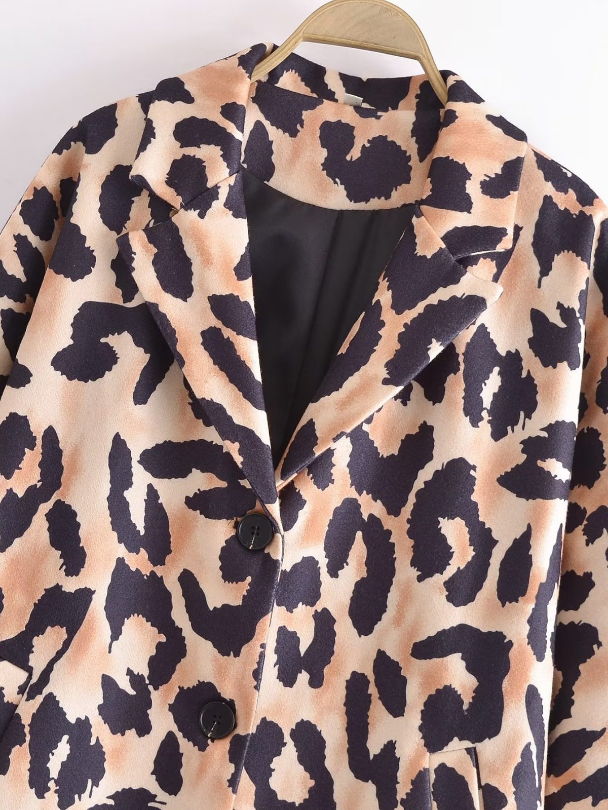 Fall Sexy V neck Leopard Print Long Sleeve Coat - Coats & Jackets - Uniqistic.com