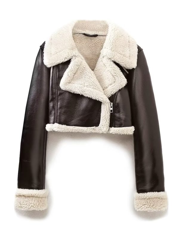 Retro High Waist Short Leather Jacket - Coats & Jackets - Uniqistic.com