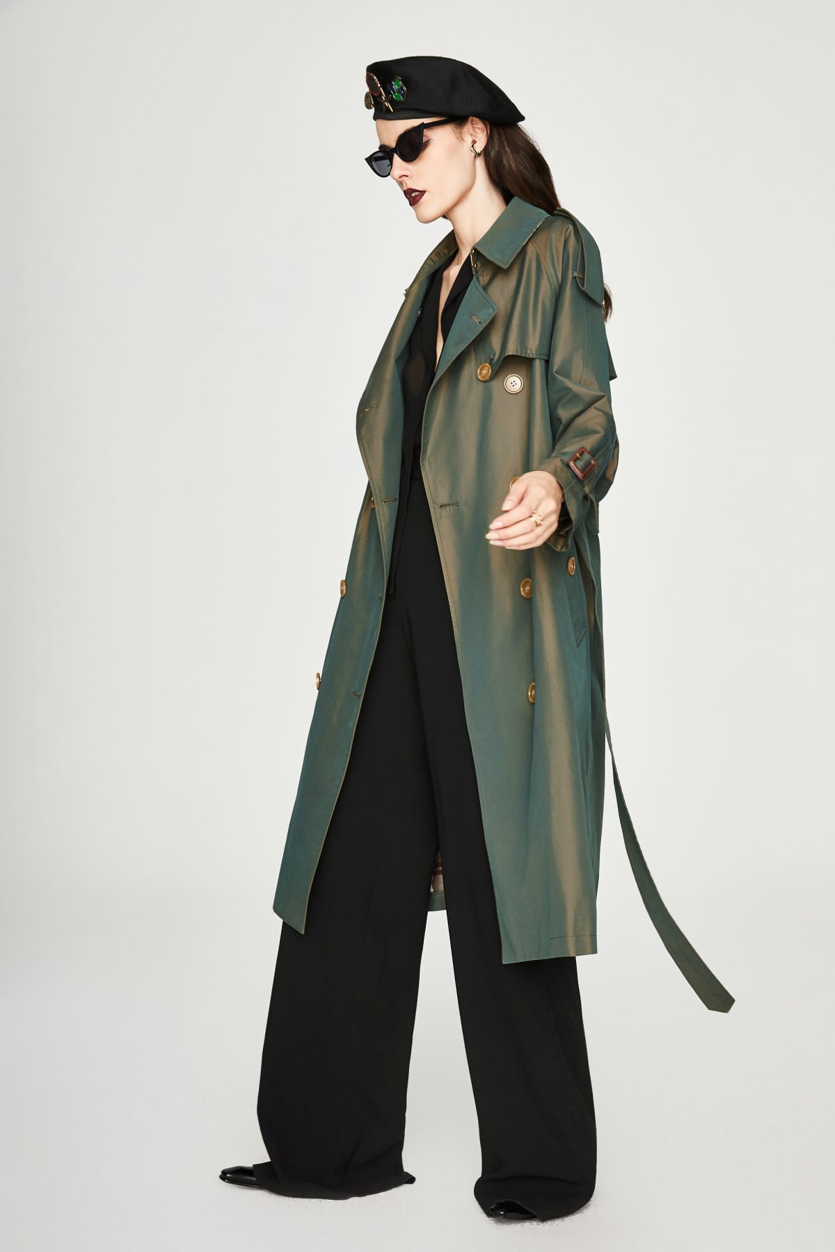 Spring Autumn Double-Breasted Extended Trench Coat - Coats & Jackets - Uniqistic.com