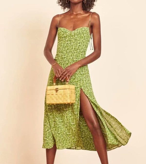 Summer Fashionable High Waist Slim-Fit Printed Commuting Elegant Cami Dress - Dresses - Uniqistic.com