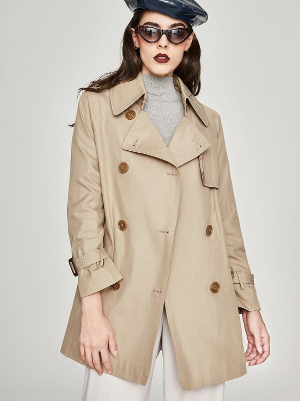 Trench Mid-Length Korean Spring Autumn Chic Loose Little Trench Coat - Coats & Jackets - Uniqistic.com