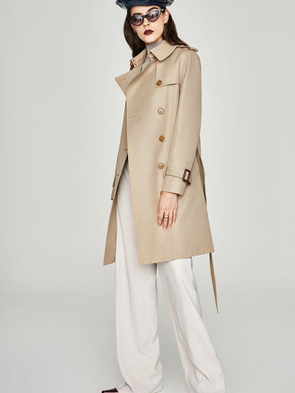 Double Breasted Trench Coat in Coats & Jackets
