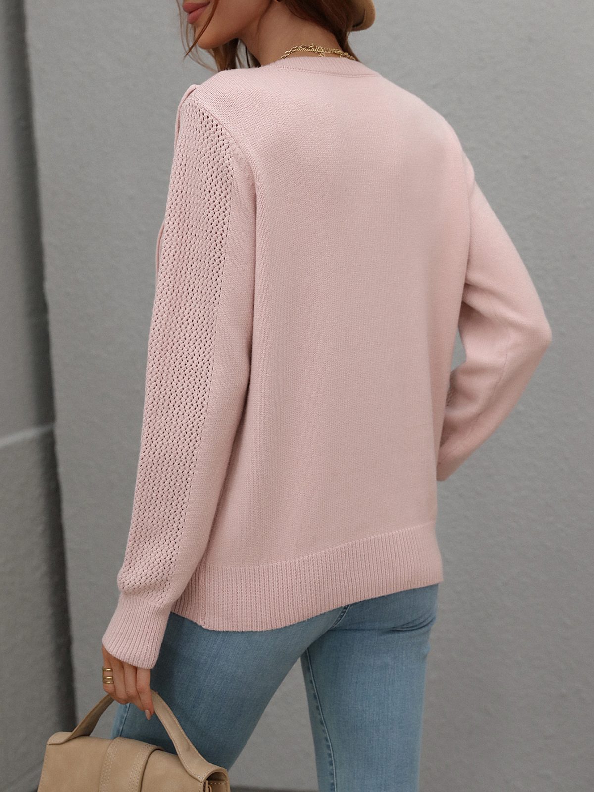 Loose Solid Color Tassel Sweater - Sweaters - Uniqistic.com