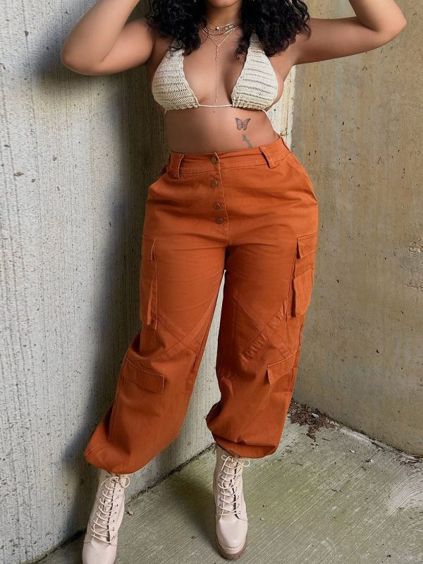 Sexy Straight Cargo Trousers - Pants - Uniqistic.com