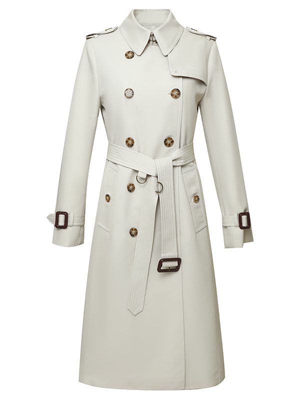 Autumn Waist Tight Slimming Fashionable Elegant British Coat in Coats & Jackets