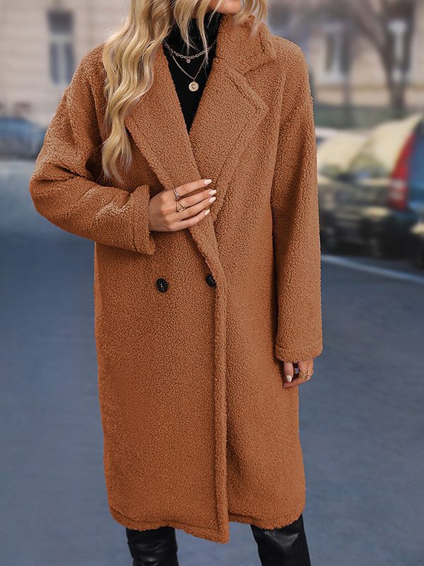 Autumn Winter Mid Length Solid Color Multi Color Woolen Coat - Coats & Jackets - Uniqistic.com