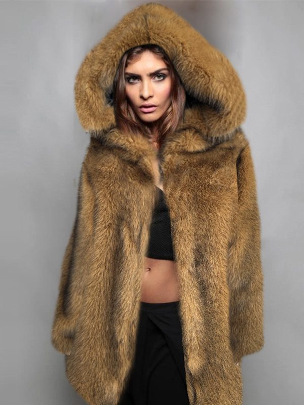 Mid Length Faux Fur Western Coat - Coats & Jackets - Uniqistic.com