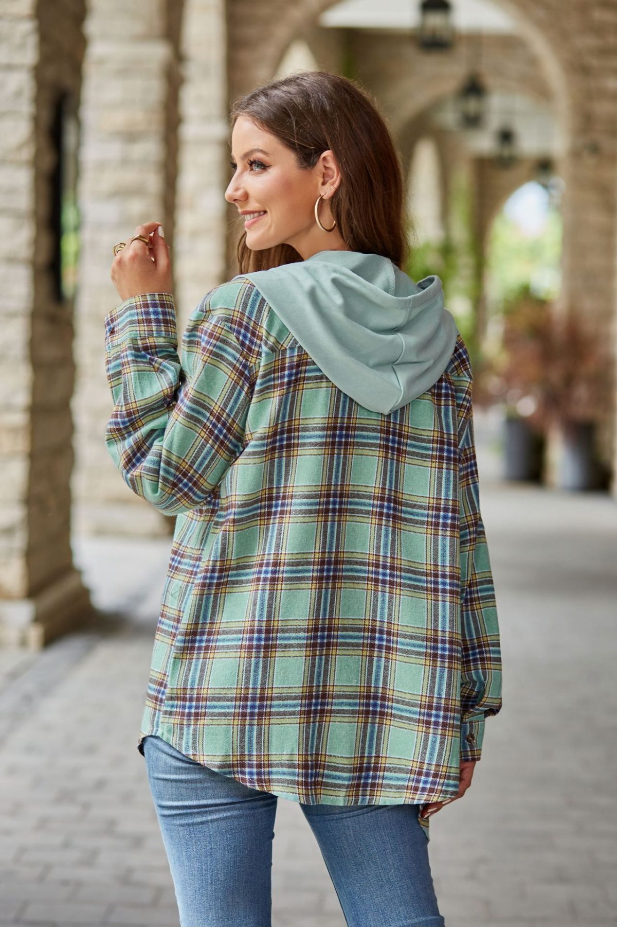 Casual Hoodie Plaid Shirt - Coats & Jackets - Uniqistic.com