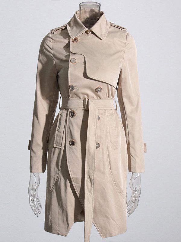 Design Solid Color Stitching Irregular Asymmetric Coat - Coats & Jackets - Uniqistic.com