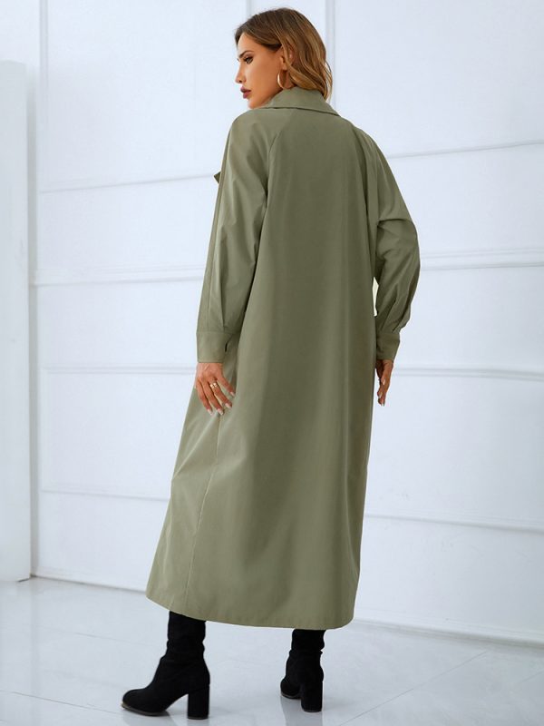 Autumn Winter British Elegant Graceful Double Breasted Slimming Mid Length Trench Coat - Coats & Jackets - Uniqistic.com