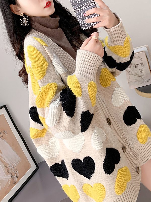 Loose Lazy Autumn Winter Thickening Korean Fashionable Long Sweater - Sweaters - Uniqistic.com