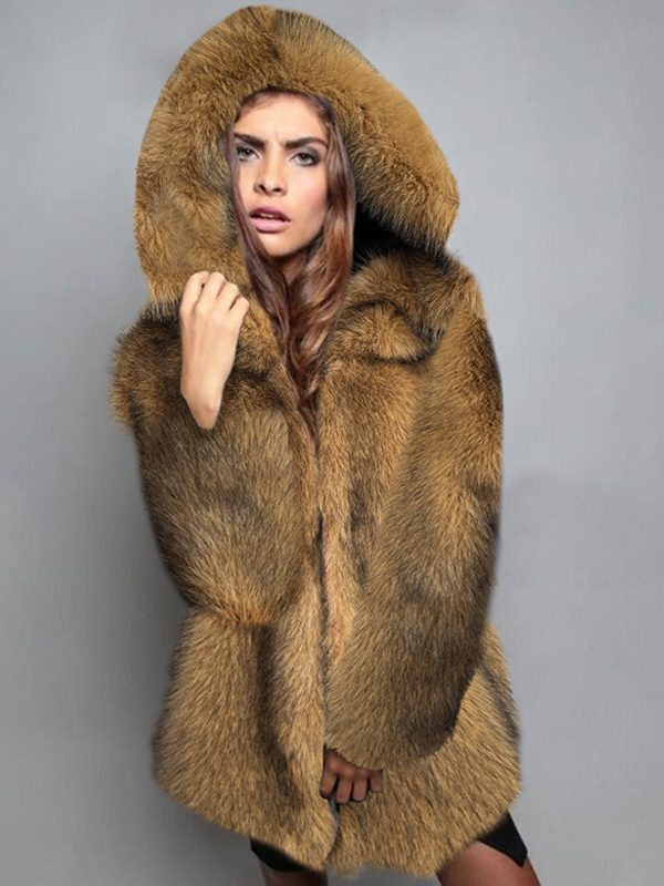 Mid Length Faux Fur Western Coat - Coats & Jackets - Uniqistic.com