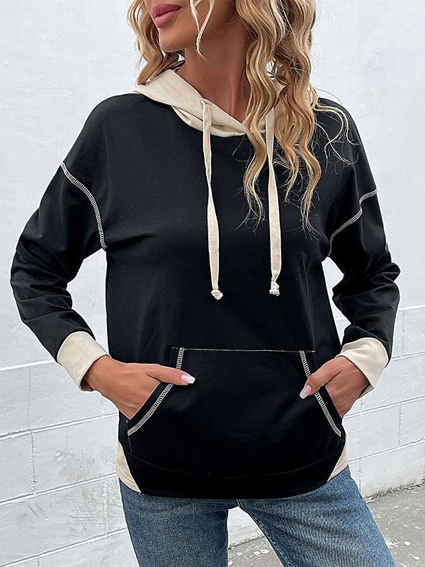 Long Sleeve Color Matching Sweatshirt - Hoodies & Sweatshirts - Uniqistic.com