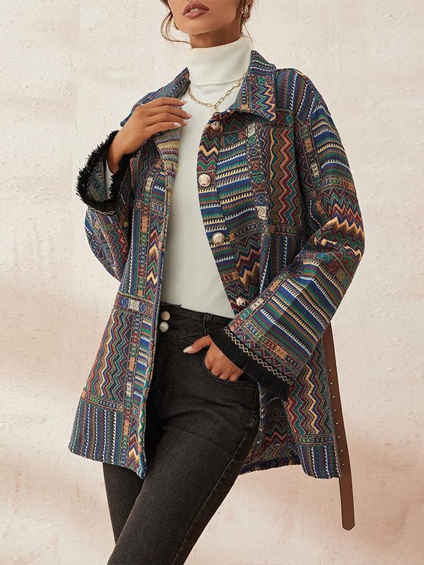 Ethnic Knitted Coat - Coats & Jackets - Uniqistic.com