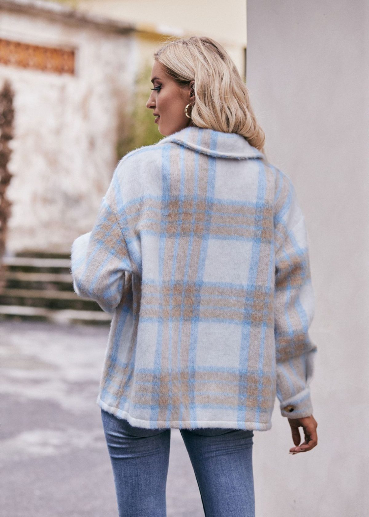Plaid Mohair Short Woolen Thick Coat - Coats & Jackets - Uniqistic.com