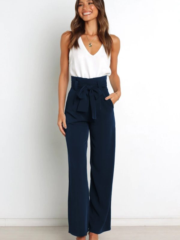 Casual All Matching Wide Leg Trousers in Pants