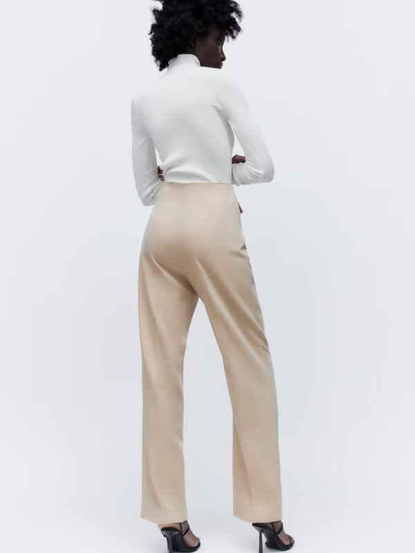 Decorative High Waist Trousers in Pants