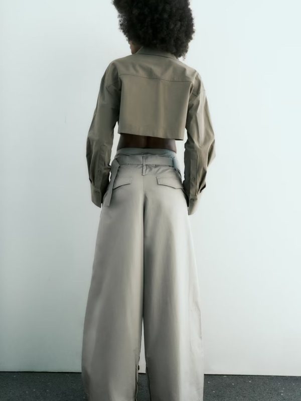 High Waist With Belt Pants in Pants